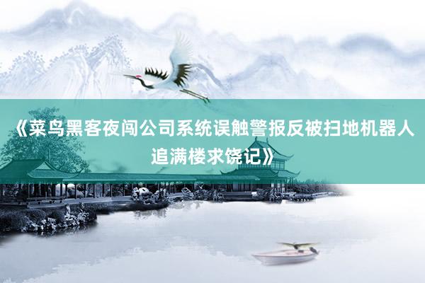 《菜鸟黑客夜闯公司系统误触警报反被扫地机器人追满楼求饶记》